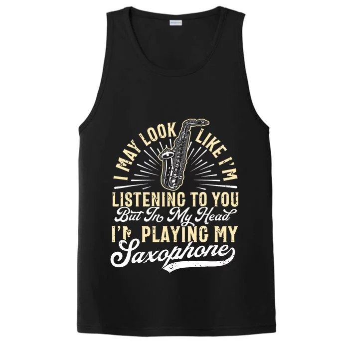 Saxophone Funny Saxophone Tee Sax Player Performance Tank