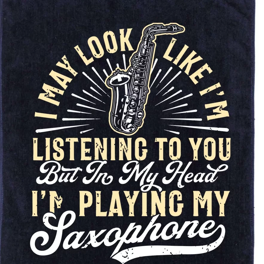 Saxophone Funny Saxophone Tee Sax Player Platinum Collection Golf Towel