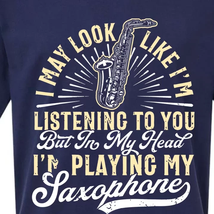 Saxophone Funny Saxophone Tee Sax Player Sueded Cloud Jersey T-Shirt