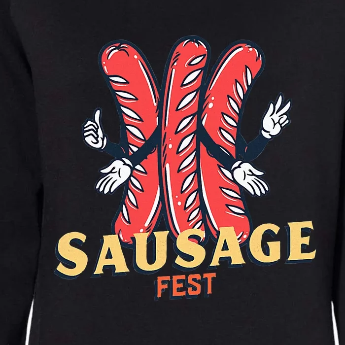 Sausage Fest Sausage Womens California Wash Sweatshirt