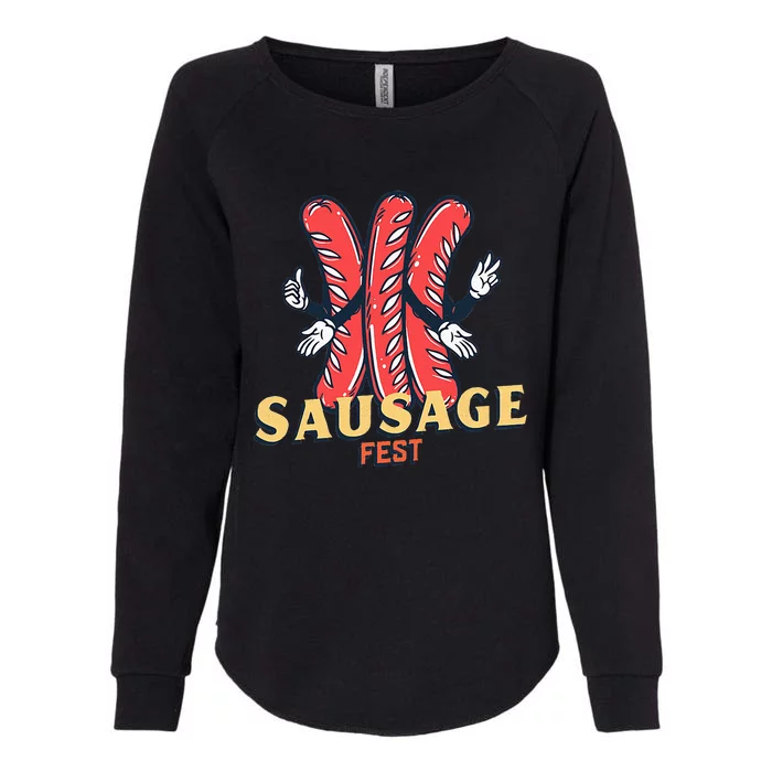 Sausage Fest Sausage Womens California Wash Sweatshirt