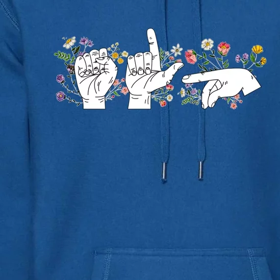 Slp Flower Speech Language Therapist Gift Premium Hoodie