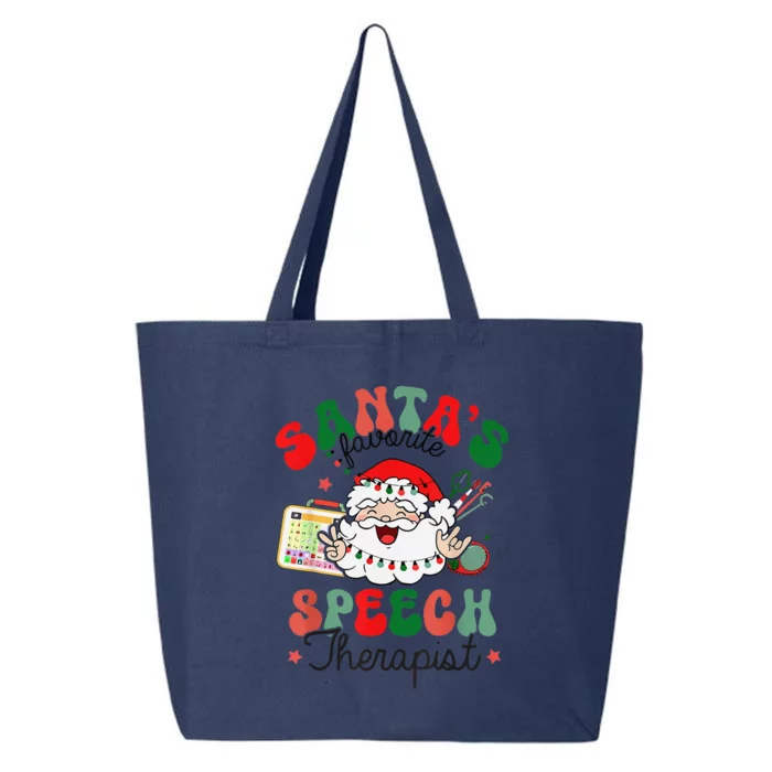 SantaS Favorite Speech Therapist Christmas Therapy 25L Jumbo Tote