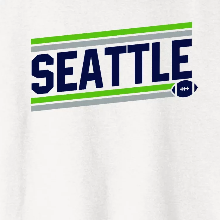 Seattle Football Women's Crop Top Tee