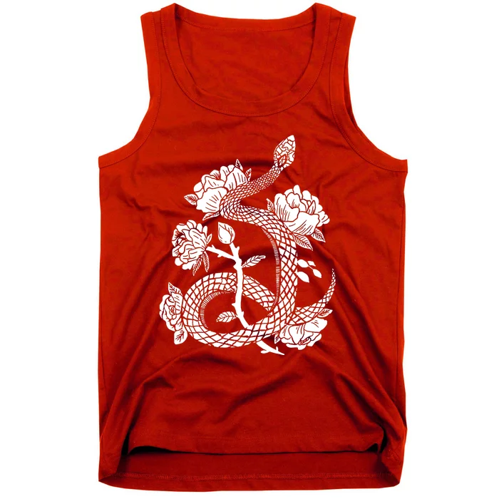 Snake & Flowers Tank Top