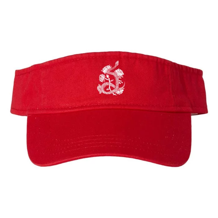 Snake & Flowers Valucap Bio-Washed Visor