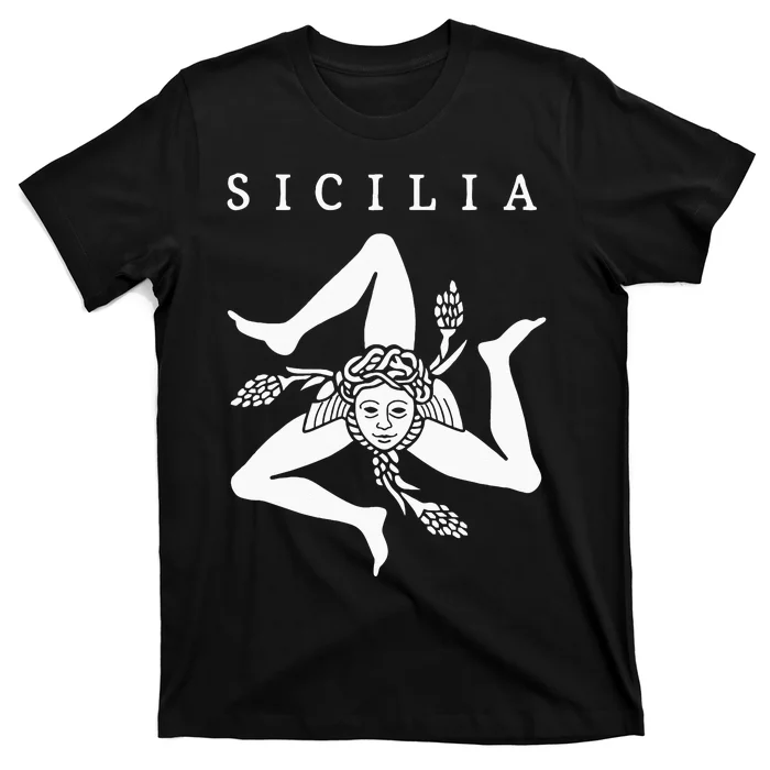 Sicilia Flag Sicily Palermo Italy T-Shirt