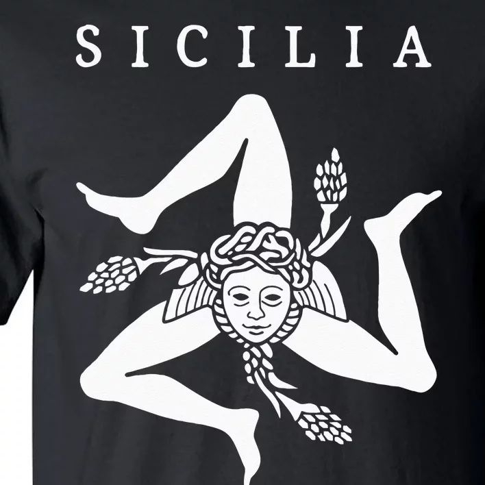 Sicilia Flag Sicily Palermo Italy Tall T-Shirt