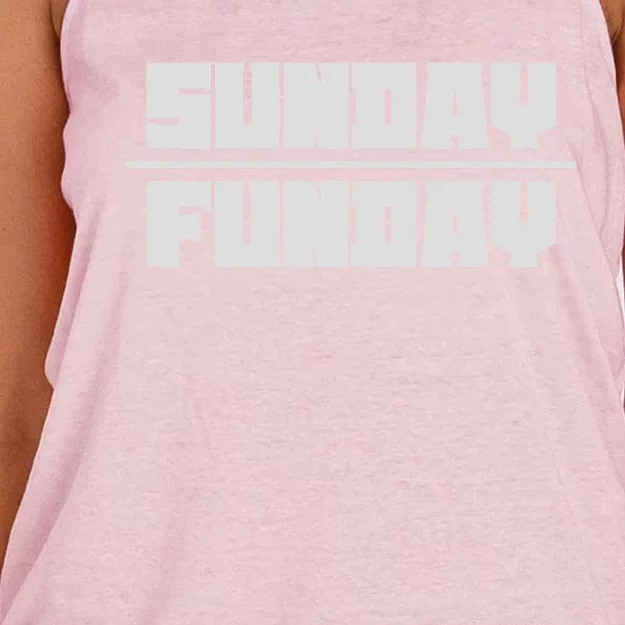 Sunday Funday Women's Knotted Racerback Tank