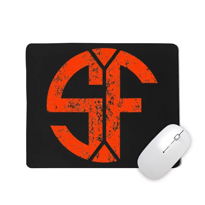 San Francisco Sf Home Monogram Game Day Giant Mousepad