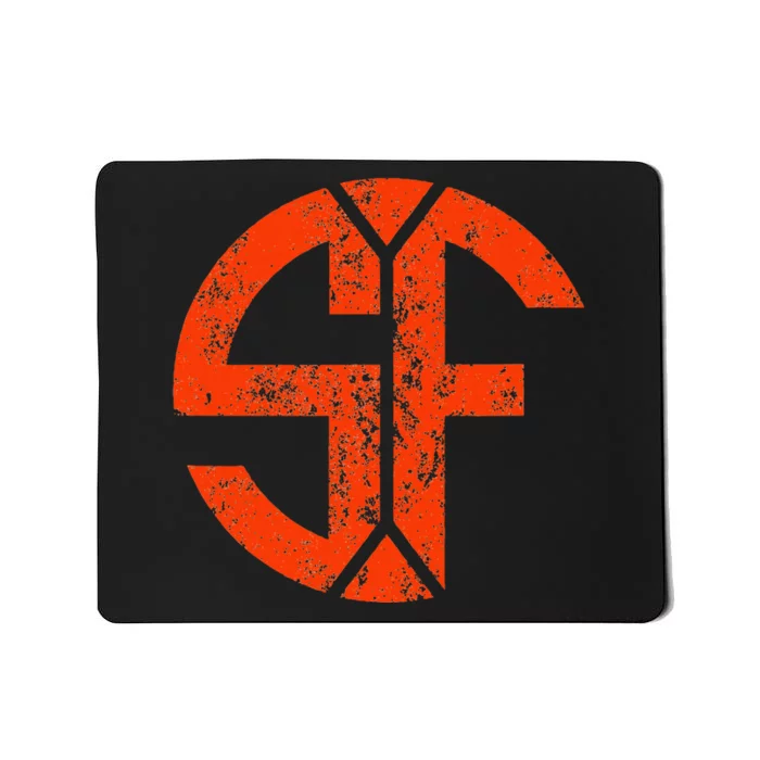 San Francisco Sf Home Monogram Game Day Giant Mousepad