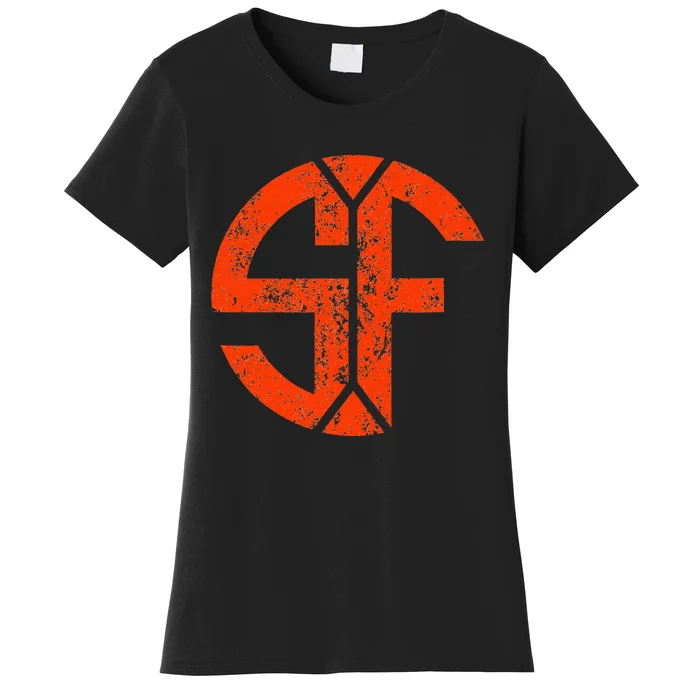 San Francisco Sf Home Monogram Game Day Giant Women's T-Shirt