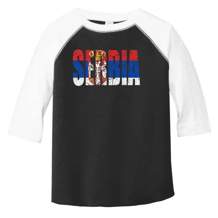 Serbia Flag Toddler Fine Jersey T-Shirt