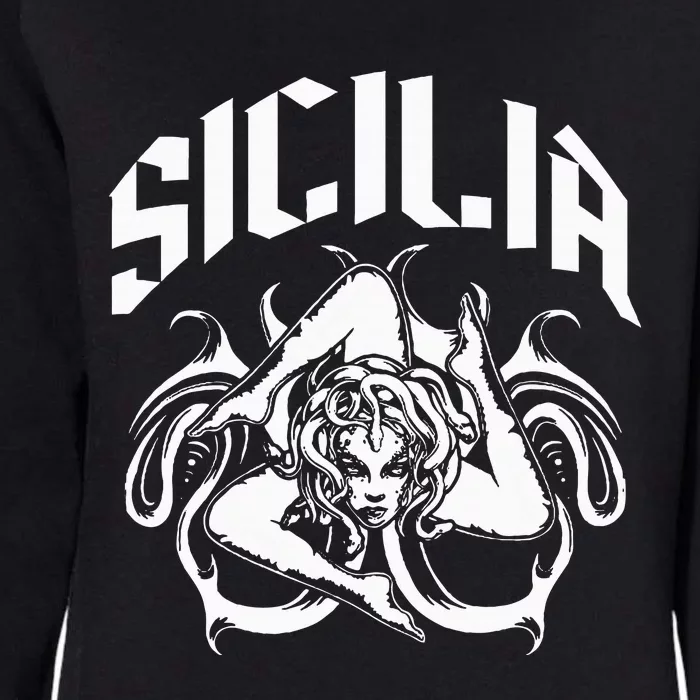 Sicilia Flag Sicily Palermo Italy Womens California Wash Sweatshirt