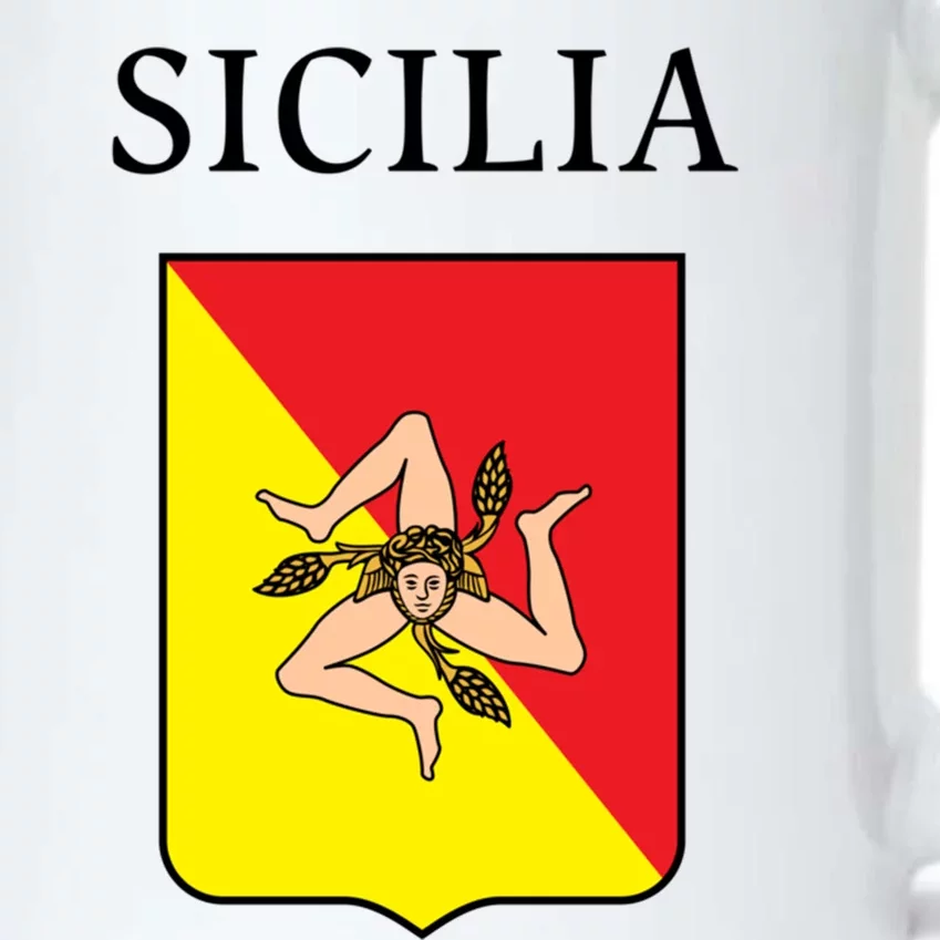 Sicilia Flag Sicily Palermo Italy Gift Black Color Changing Mug