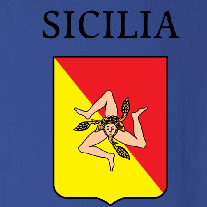 Sicilia Flag Sicily Palermo Italy Gift Toddler Long Sleeve Shirt