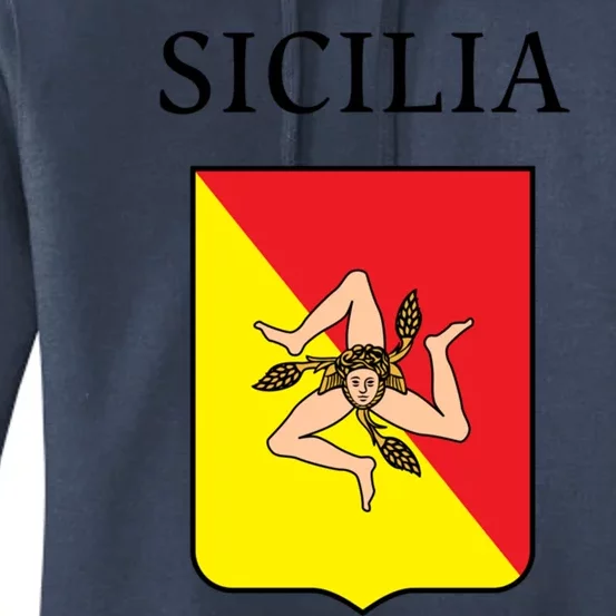 Sicilia Flag Sicily Palermo Italy Gift Women's Pullover Hoodie