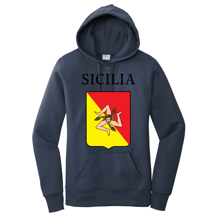 Sicilia Flag Sicily Palermo Italy Gift Women's Pullover Hoodie