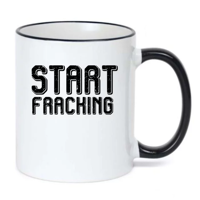 Start Fracking Black Color Changing Mug