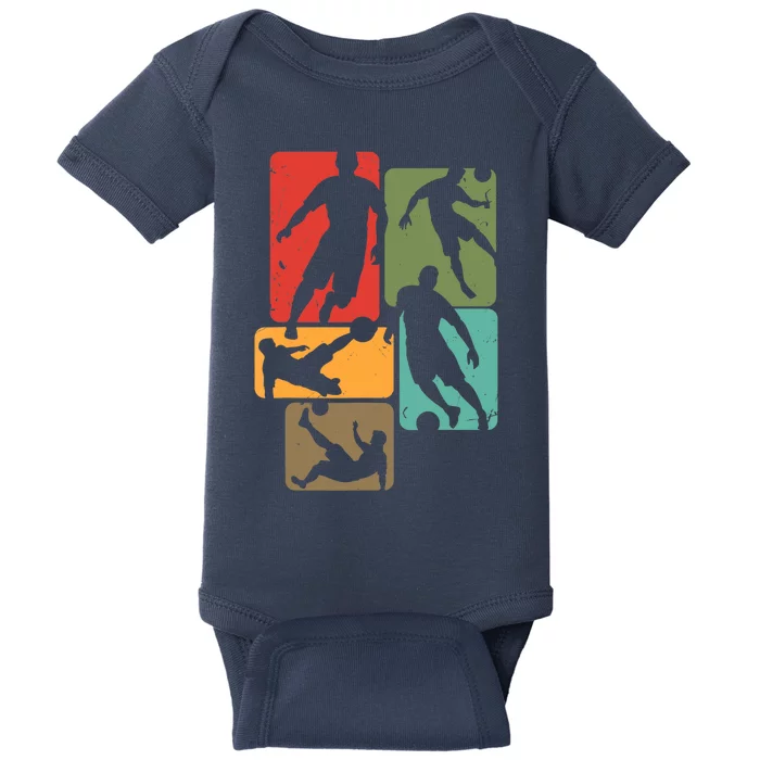 Soccer For Soccer Player | Retro Boys Soccer Baby Bodysuit