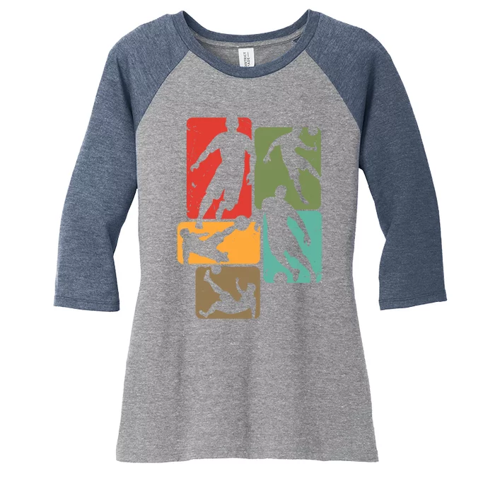 Soccer For Soccer Player | Retro Boys Soccer Women's Tri-Blend 3/4-Sleeve Raglan Shirt