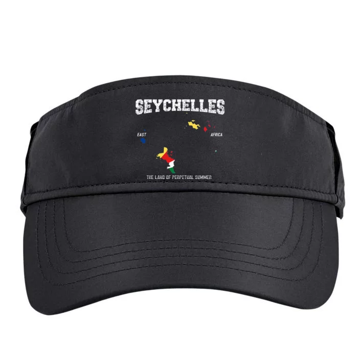 Seychellois Flag Seychellois Map Location Adult Drive Performance Visor