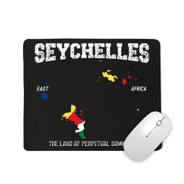 Seychellois Flag Seychellois Map Location Mousepad