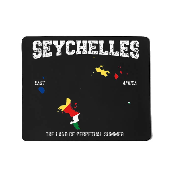 Seychellois Flag Seychellois Map Location Mousepad