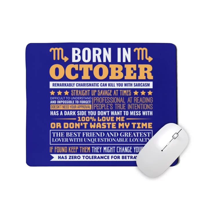 Scorpio Facts Traits Horoscope Zodiac Gift Mousepad