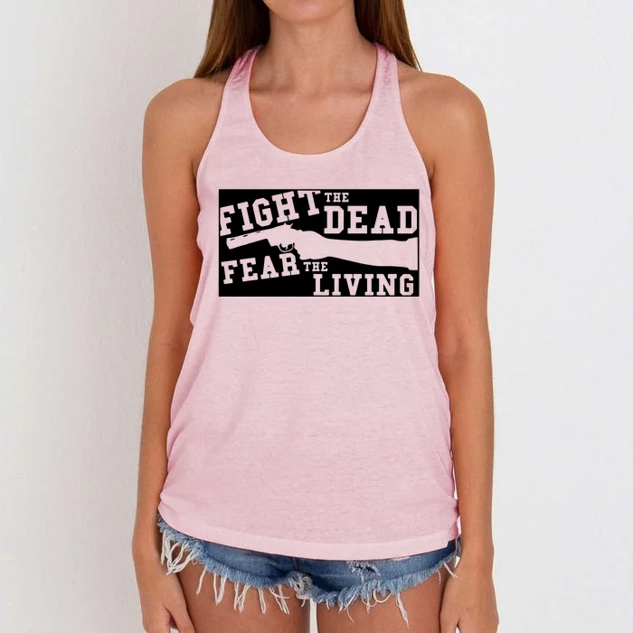 Skk Fight The Dead Women's Knotted Racerback Tank