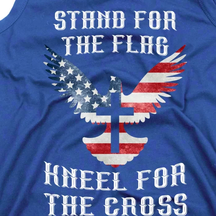 Stand For The Flag Kneel For The Cross Cute Gift Tank Top