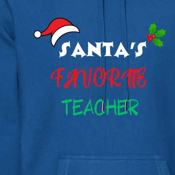 SantaS Favorite Teacher Gift Premium Hoodie