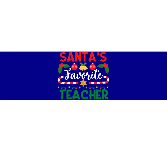 SantaS Favorite Teacher Gift Bumper Sticker