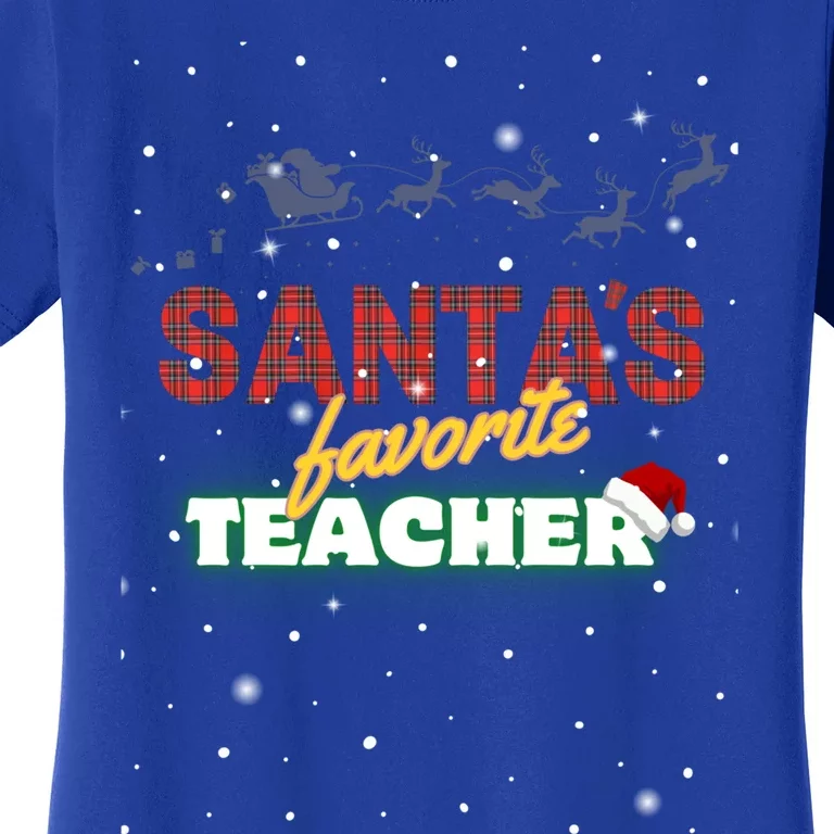 SantaS Favorite Teacher Cute Gift Women's T-Shirt