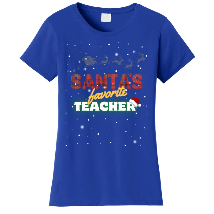 SantaS Favorite Teacher Cute Gift Women's T-Shirt