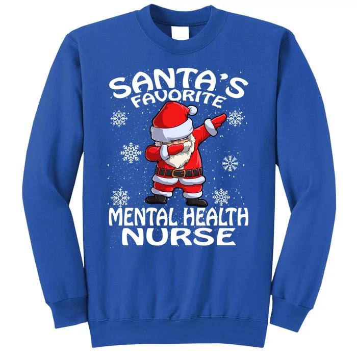 SantaS Favorite Tal Health Nurse Christmas Gift Tall Sweatshirt