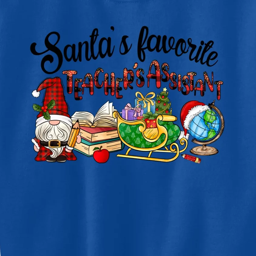 SantaS Favorite TeacherS Assistant Gift Kids Sweatshirt