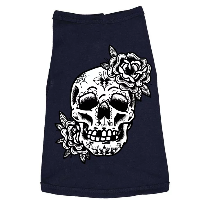 Skull Flower Tattoo Doggie Tank