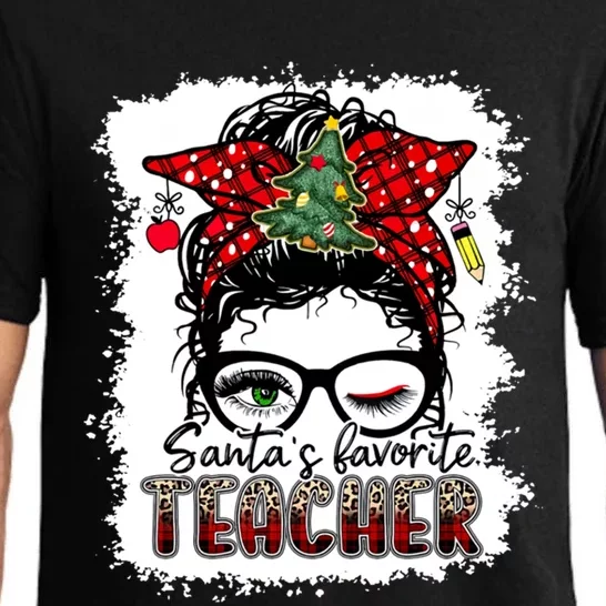 SantaS Favorite Teacher Great Gift Pajama Set