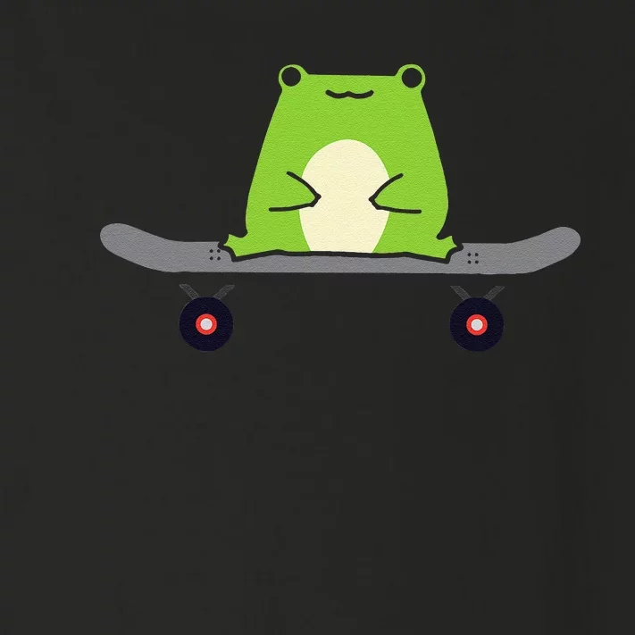 Skater Frog Tadpole Amphibian Skateboarding Skateboard Toddler Long Sleeve Shirt