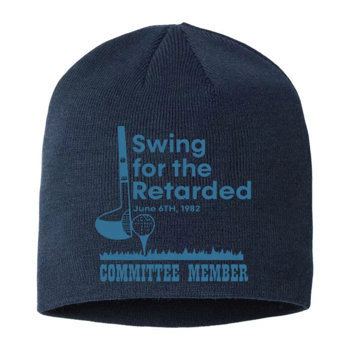 Swing For The Retarded 8 1/2in Sustainable Knit Beanie