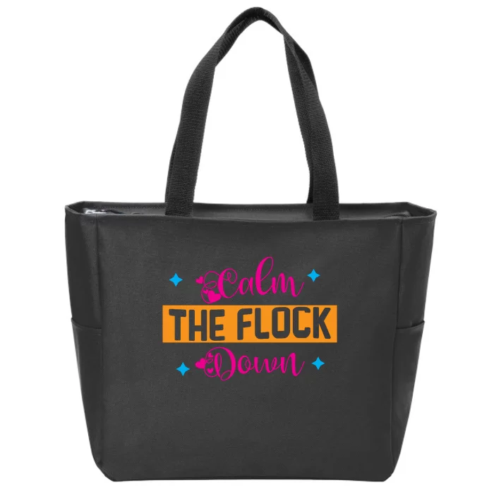 Sassy Flamingo T , Calm The Zip Tote Bag