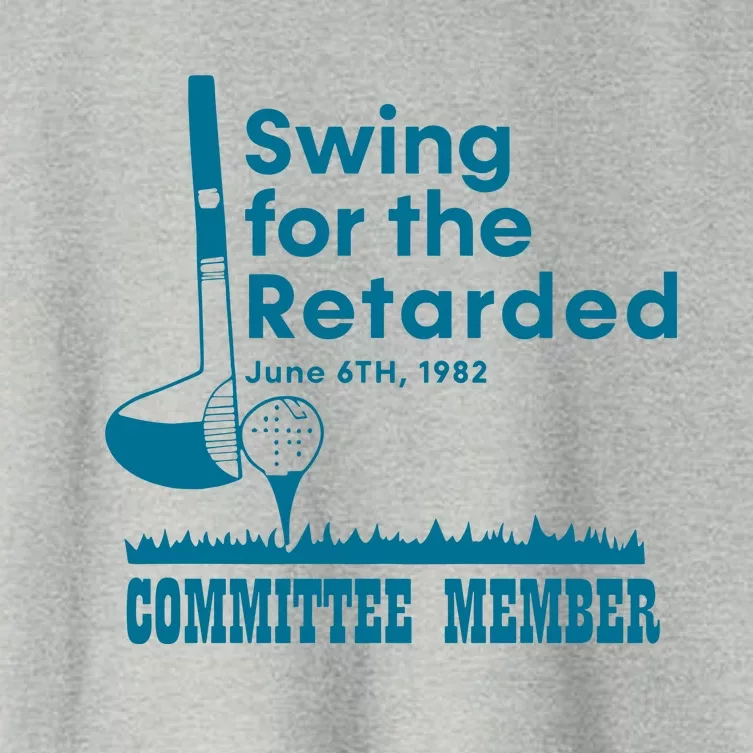 Swing For The Retarded Committee Member Women's Crop Top Tee