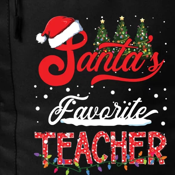 Santas Favorite Teacher Family Matching Group Christmas Daily Commute Backpack