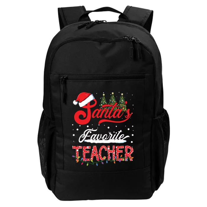 Santas Favorite Teacher Family Matching Group Christmas Daily Commute Backpack