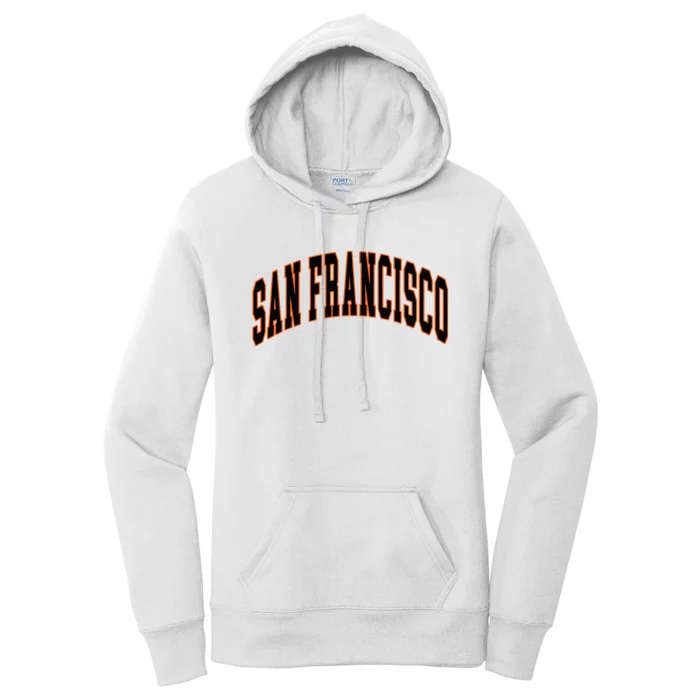 San Francisco Text Women's Pullover Hoodie