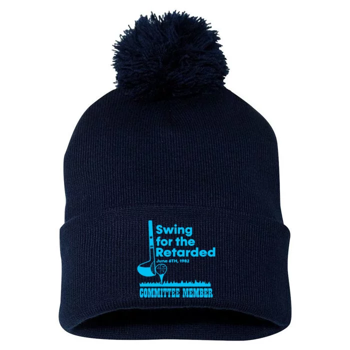 Swing For The Retarded June 6th 1982 Committee Pom Pom 12in Knit Beanie