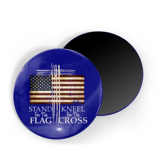 Stand For The Flag Cute Gift Kneel For Cross Love Usa Funny Gift Magnet