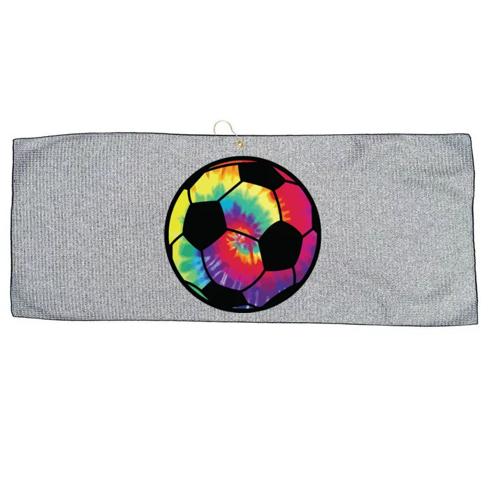 Soccer Football Tie Dye Rainbow Boy Teenage Men Girl Large Microfiber Waffle Golf Towel