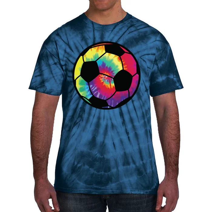 Soccer Football Tie Dye Rainbow Boy Teenage Men Girl Tie-Dye T-Shirt